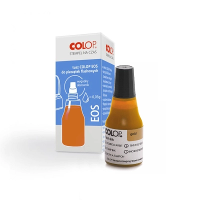TUSZ COLOP EOS DO PIECZĄTEK FLASH - 25 ml ZŁOTY