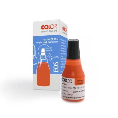 TUSZ COLOP EOS DO PIECZĄTEK FLASH - 25 ml POMARAŃCZOWY