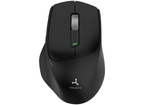 Bezprzewodowa Mysz Biurowa Triadyn GANYMEDE PRO Bluetooth 2.4 GHz 1600 DPI Czarna - Myszki / Akcesoria - sklep Catom