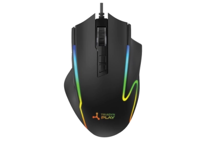 Mysz Gamingowa Triadyn Play DEIMOS 12800 DPI Instant A825 Dla Graczy Podświetlenie LED HUANO Czarna