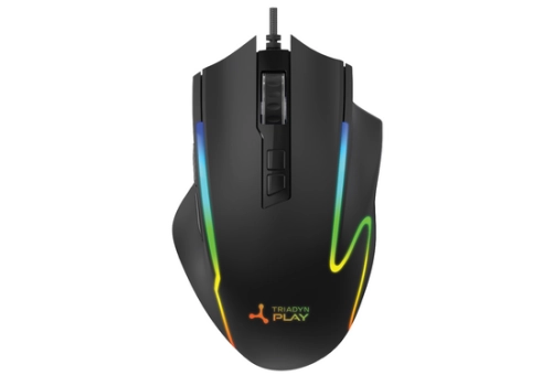 Mysz Gamingowa Triadyn Play DEIMOS 12800 DPI Instant A825 Dla Graczy Podświetlenie LED HUANO Czarna - Myszki / Akcesoria - sklep Catom