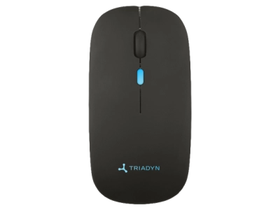 Bezprzewodowa Mysz Biurowa Triadyn Callisto Bluetooth 2.4GHz RGB Slim 1600 DPI Czarna